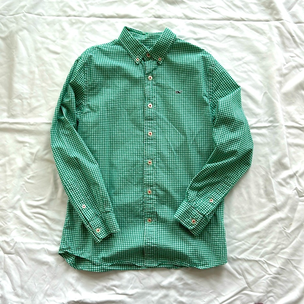 Vineyard Vines Boys Whale Shirt Size Medium (12-14)